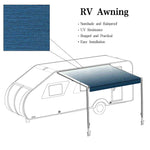 design of 12-20' Vinyl Replacement RV Awning Fabric