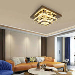 display of 2-Tier Luxury Crystal LED Ceiling Light