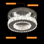 detail design of Luxury Crystal LED Ceiling Light