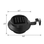 3 LED Solar Powered Light  Size