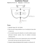 Install Steps of Durable 3-Light Wood Beaded Chandelier