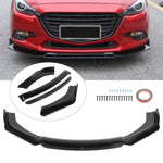 Package of 3D Universal Car Front Bumper Lip Spoiler