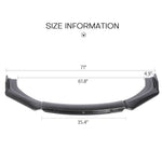 Size of 3D Universal Car Front Bumper Lip Spoiler