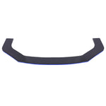 Blue of 71" Universal Front Bumper Lip Trim to Fit