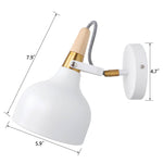 size of Adjustable Wooden Swing Wall Light