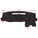 size of Car Dashboard Cover For 2015-17 Chevrolet Silverado