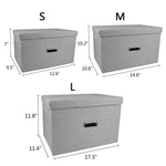 Cotton linen Fabric Storage Bin - BCBMALL