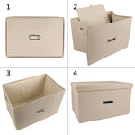 Cotton linen Fabric Storage Bin - BCBMALL