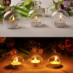 Display pf Crystal Glass Hanging Candle Holder Terrarium