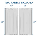 Curtains Panels, 2Pcs - BCBMALL