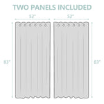 Curtains Panels, 2Pcs - BCBMALL