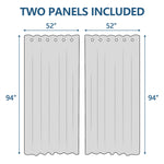 Curtains Panels, 2Pcs - BCBMALL