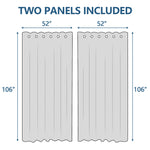 Curtains Panels, 2Pcs - BCBMALL