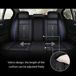 display of Deluxe PU Leather Seat Cover for 5-Seats Car