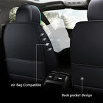 feature design of Deluxe PU Leather Seat Cover for 5-Seats Car