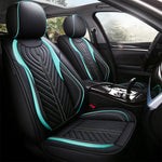 green front Deluxe PU Leather Seat Cover for 5-Seats Car