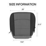 Driver Bottom Cloth Seat Cover for 09-12 Dodge Ram size