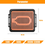 size of Electric Griddle BBQ Grill