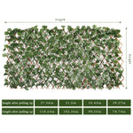 Expandable Faux Ivy Privacy Fence size