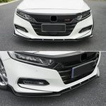 display of Front Bumper Lip Spoiler Splitter Fit 2018-20 Honda Accord