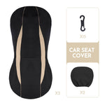 package of Front and Rear Cloth Seat Cover, Universal Fit