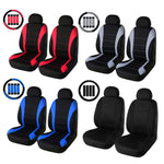 2 front Fabric Car Seat Covers w/ Headrest Covers