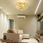 LED Crystal Ceiling Light display