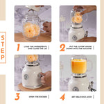 install steps of Portable Smoothie Blender + Travel Cup