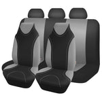 gray Universal Cloth Car Seat Cover, 2 Seats / 5 Seats