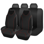 black Universal Cloth Car Seat Cover, 2 Seats / 5 Seats