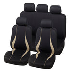 beige Rear Cloth Seat Cover, Universal Fit