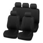 black Rear Cloth Seat Cover, Universal Fit