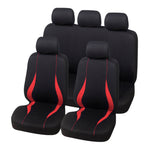 red Rear Cloth Seat Cover, Universal Fit